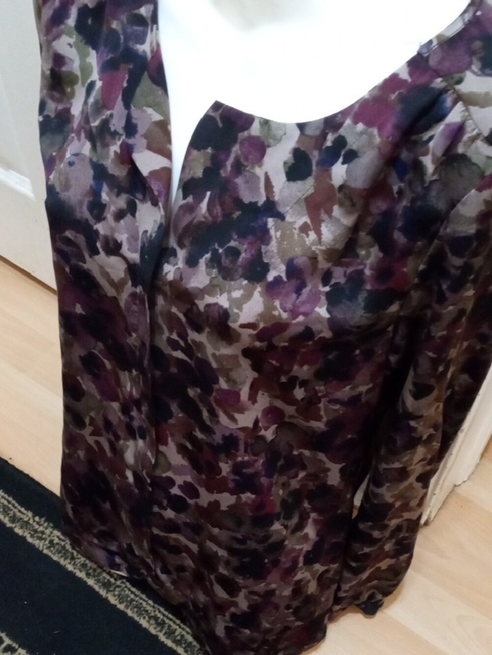 Mexx Purple and Olive Floral Long-Sleeve Blouse - Picture 3 of 7